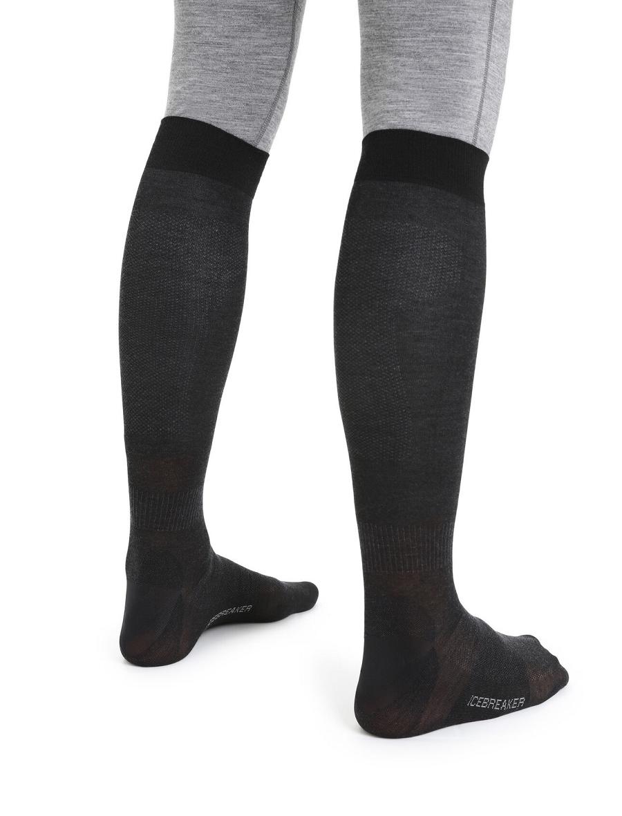 Chaussettes Icebreaker Merino Snow Liner Over the Calf Homme Noir | FR 1015GSOL